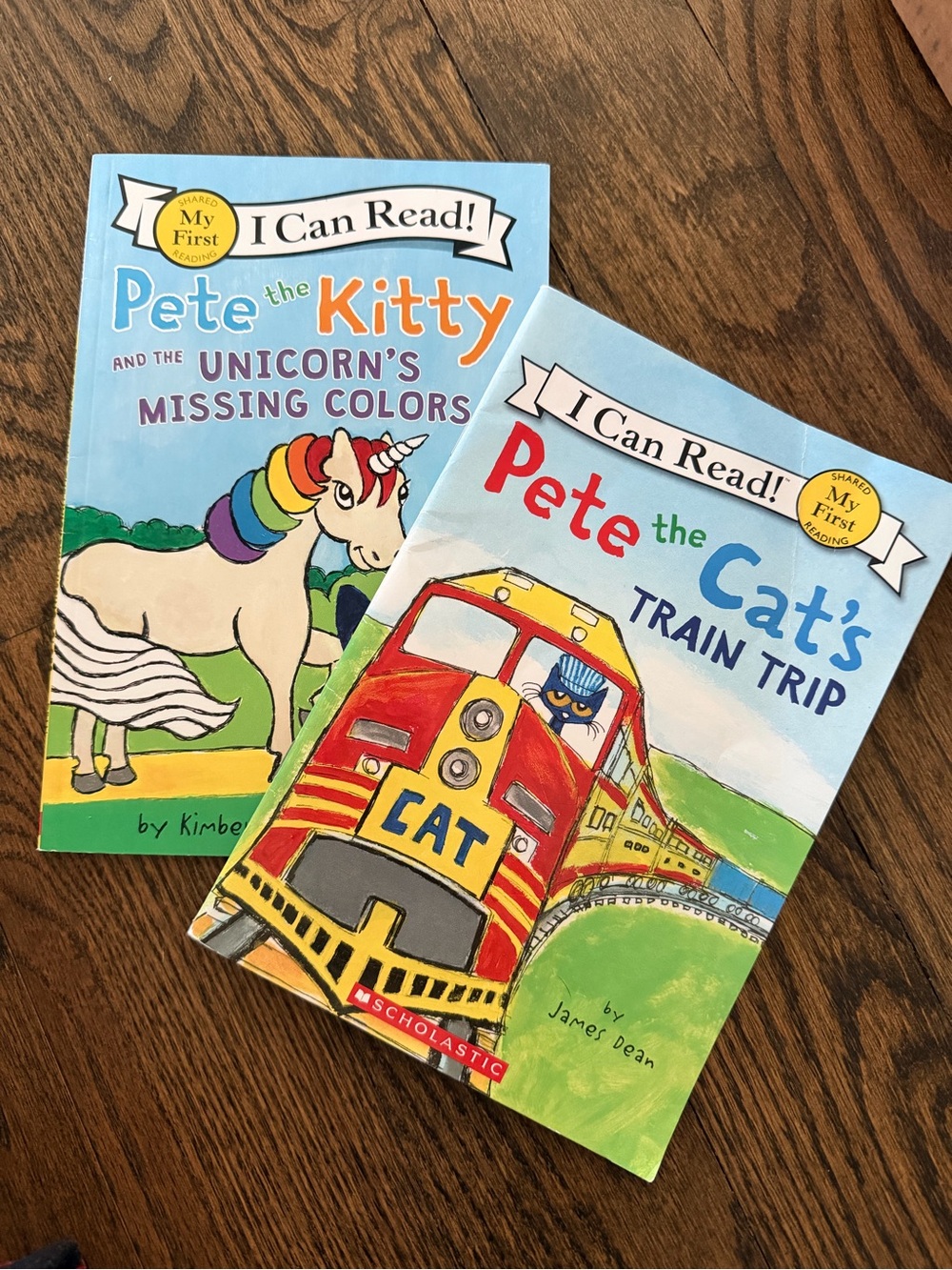 I Can Read! Pete the Cat Train Trip and Pete the Kitty Unicorn Books
